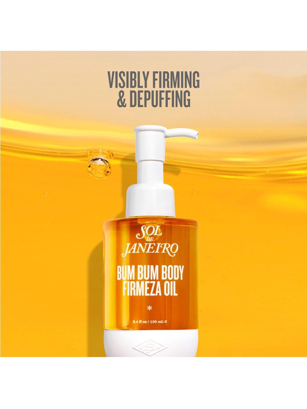 NWT! SOL DE JANEIRO Bum Bum Firmeza Firming & Debloating Body Oil - Picture 2 of 7